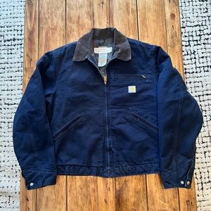 RARE SAMPLE Carhartt Detroit Blanket lined Jacket Navy j01 Dny